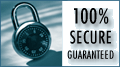 GeoTrust SSL Advanced 128 bit encryption guarantees 100% transaction security.