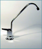 long reach chrome faucet comes standard on BEV300 drinking water purification systems